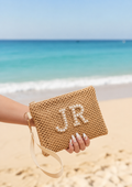 Personalised Clutch Bag - BEIGE
