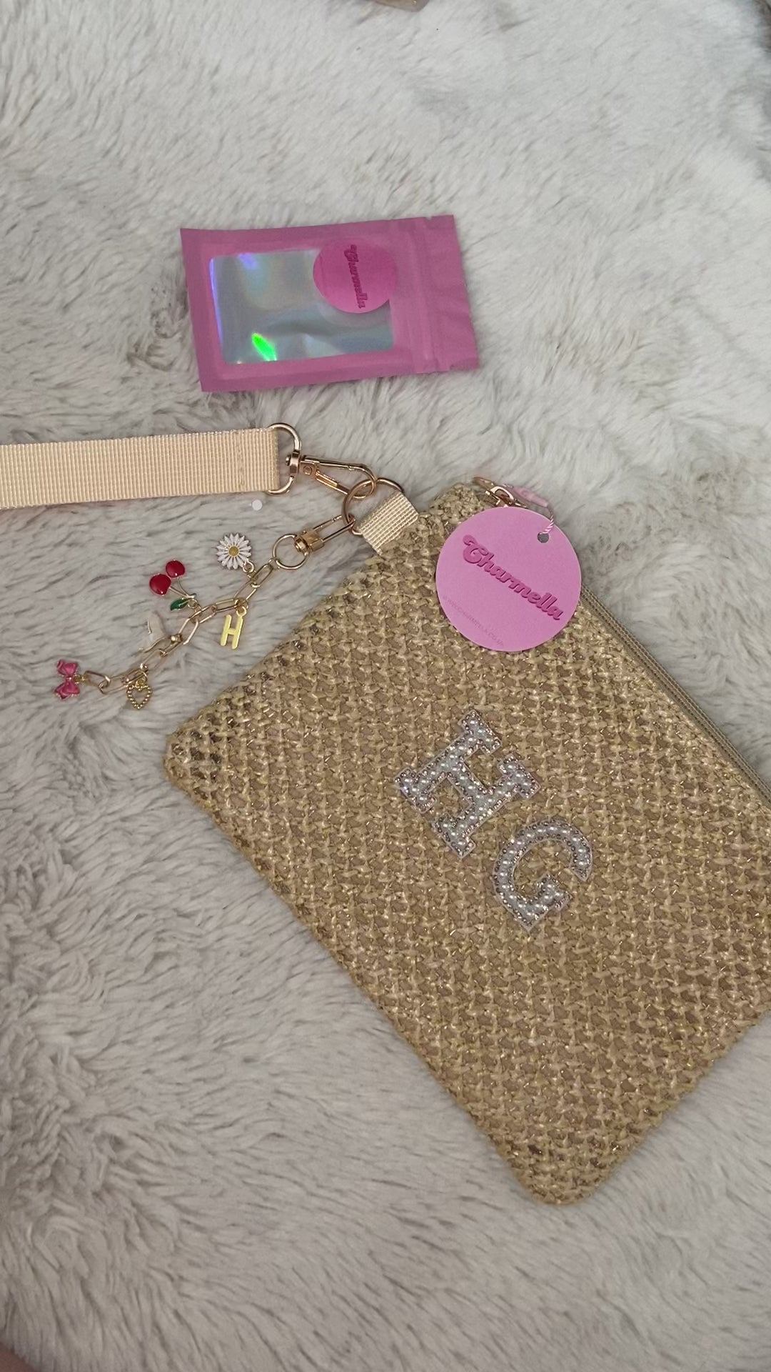 Personalised Clutch Bag - BEIGE